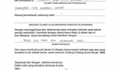 surat akuan sumpah berkanun akta 1960 - racun shopee promo indonesia