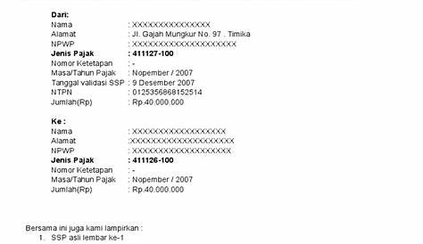 Detail Contoh Surat Permohonan Pbk Pajak Koleksi Nomer 24