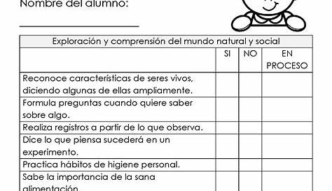 Lista de Cotejo para Evaluación.pdf | Pelota | Jardín de infancia