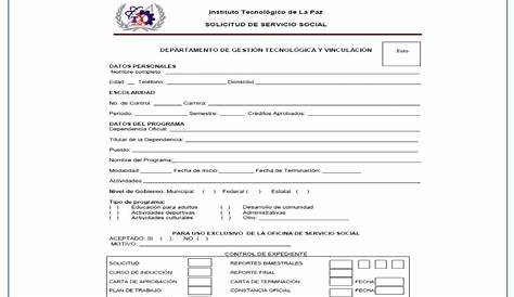 Ejemplo De Carta De Solicitud De Servicio Social Actualizado Agosto