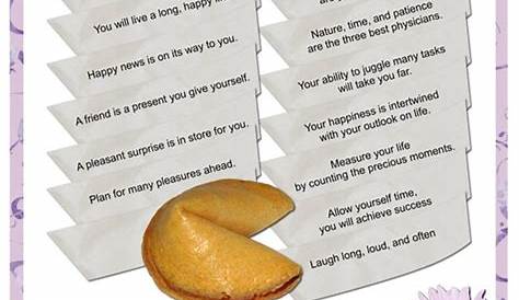 Printable Fortune Cookie Quotes Funny. QuotesGram