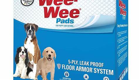 Four Paws Wee-Wee Dog Training Pads, 22 in x 23 in, 50 Count - Walmart.com