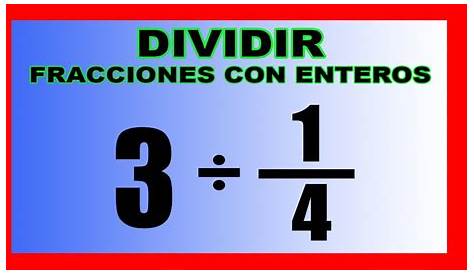 Convertir un entero a fracción. Changing whole numbers to fractions
