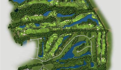Amazon.com: 19THHOLESPORTS - Framed Golf Course Map - Wall Art, Golf