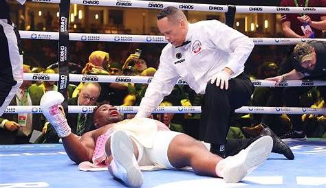 Moment Francis Ngannou knocked down Tyson Fury in Riyadh - P.M. News