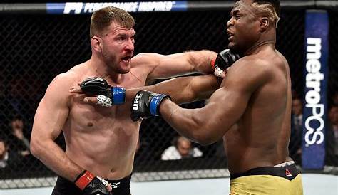Cageside footage shows moment Francis Ngannou folded Stipe Miocic in
