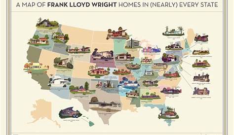 Frank Lloyd Wright Homes Map