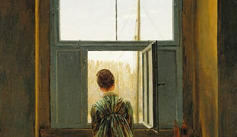 "Frau am Fenster" Malerei als Poster und Kunstdruck von lamade