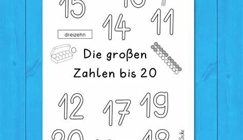 kleines Arbeitsheft zu den Zahlen bis 20 - Frau Locke | Abs, Back to