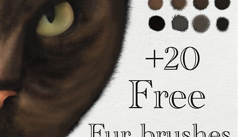 Realistic FUR: 28 Brushes for CLIP STUDIO PAINT for painting furries