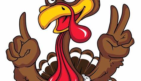 Funny Turkey Cartoon Posing Wall Decal – WallMonkeys.com
