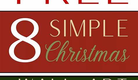 Free Christmas Printables Pdf Wall Art