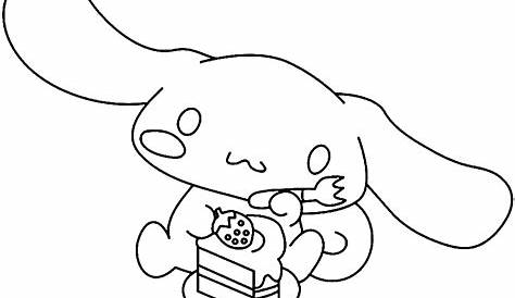 Pretty Cinnamoroll Coloring Page - Free Printable Coloring Pages
