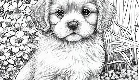 FREE 9+ Cute Dog Coloring Pages in AI