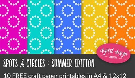 Free Stripes & Flowers Craft Paper Collection - Hobbies and Crafts
