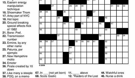Central part - crossword puzzle help - The Hiu