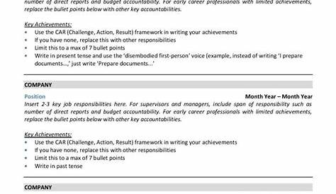 Free CV templates #156 to 162 • Get A Free CV