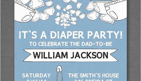 Free Diaper Party Invitations Templates Pdf