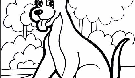 Free Dog Coloring Download - Dogs Kids Coloring Pages
