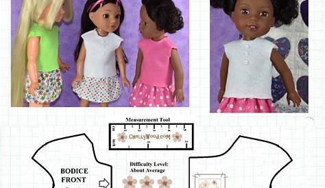 14 inch Doll Clothes Pattern. Put A Bow On It PDF Etsy Doll clothes