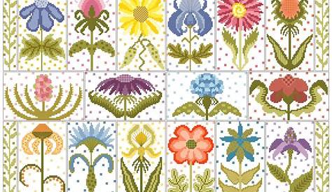 Floral Wreath cross stitch pattern PDF Flower cross stitch Etsy