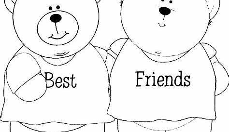 Free Friends Forever Coloring Page, Download Free Friends Forever