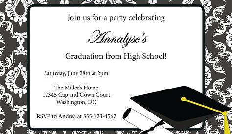graduation invitation templates free mfJZZkLz | Graduation | Pinterest