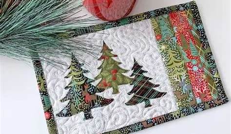 Free Pattern Christmas Mug Rugs Threadbare Creations