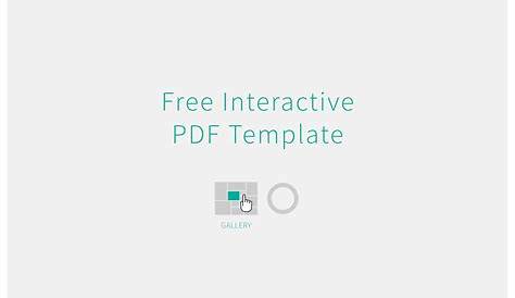 Free Interactive Pdf Template