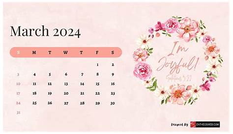 March 2024 Desktop Wallpaper Calendar - CalendarLabs