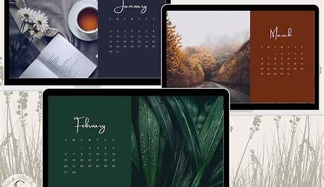 2022 Calendar Desktop Wallpaper Desktop Wallpaper Mac - Etsy