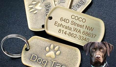 Doggly Pet ID Tag Dog ID Tag with Free Shipping by 1cutepooch Etsy