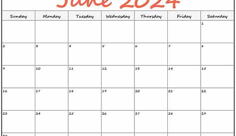 Printable June 2023 Calendar