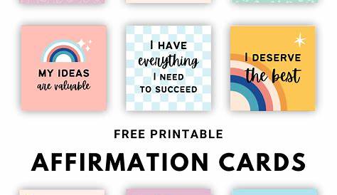 Free Printable Affirmations Pdf