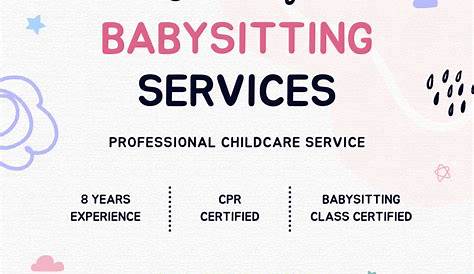 Babysitting Flyers Template | Free Word Templates