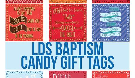 18 LDS Baptism Candy Gift Tag Printables LDS Primary Baptism Etsy