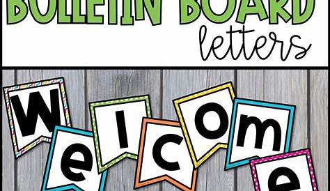 Bulletin Board Letters Free Printable Printable Templates