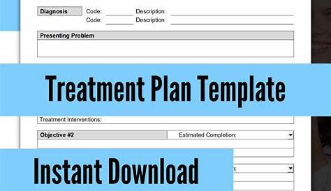 Free Printable Counseling Treatment Plan Template Pdf