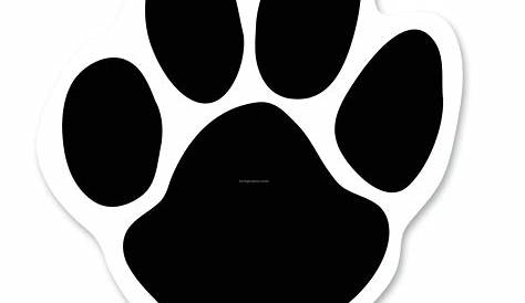 Printable Dog Paw Print Stencil - ClipArt Best