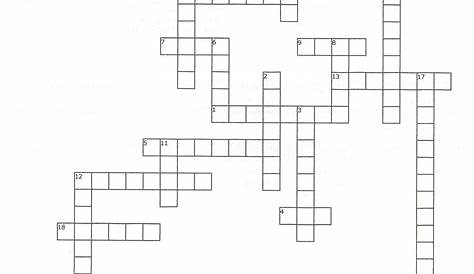 Printable Crossword Puzzles For Teens | Printable Crossword Puzzles