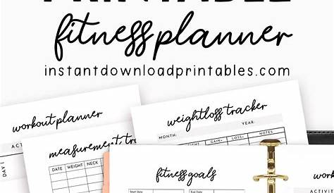 Free Printable Fitness Planner Pdf