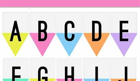 Free Printable Letters For Banners Entire Alphabet Pdf