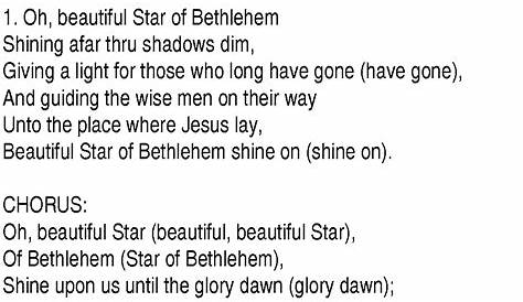 Christmas Hymns, Carols and Songs, title The Star Of Bethlehem