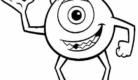 Mike, Sulley and Boo #monstersinc | Monster coloring pages, Animal