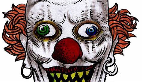 Creepy Clown Scary Clown Coloring Pages / Free Scary Clown Printable