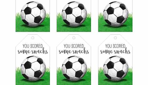 Instant Download SOCCER tags or labels. Ready to print and