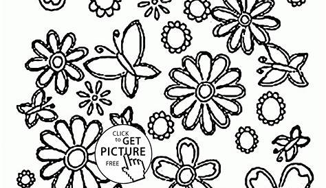 Printable Spring Flower Coloring Pages - Coloring Home