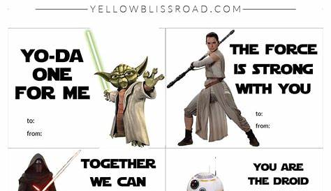 Star Wars Valentine FREE Printables - OriginalMOM