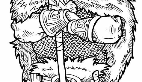 Free printable viking coloring page. Download it from https