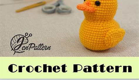 Yellow Rubber Duck Crochet PATTERN Amigurumi Ducky Tutorial Etsy